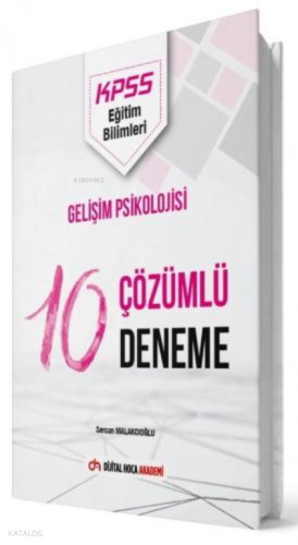 2022 KPSS Eğitim Bilimleri Gelişim Psikolojisi Çözümlü 10 Deneme Dijit