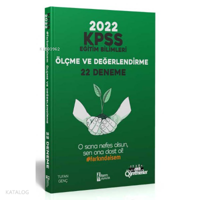 2022 KPSS Eğitim Bilimleri Ölçme ve Değerlendirme 22 Deneme | benlikit