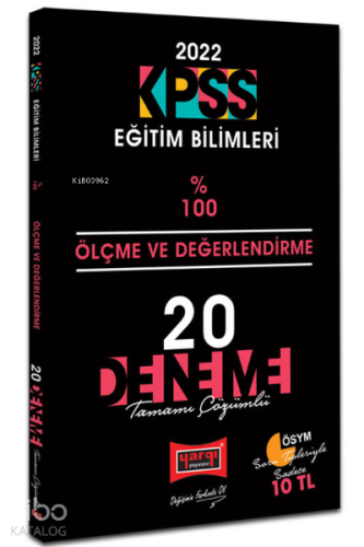 2022 KPSS Eğitim Bilimleri Ölçme Ve Değerlendirme Tamamı Çözümlü 20 De