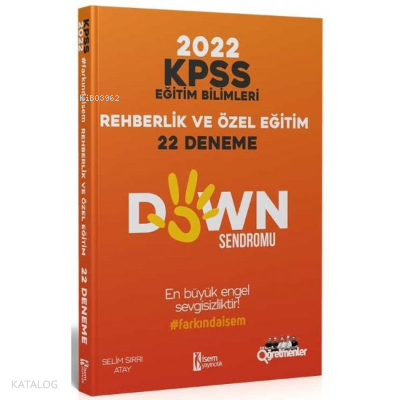 2022 KPSS Eğitim Bilimleri Rehberlik ve Özel Eğitim 22 Deneme | benlik