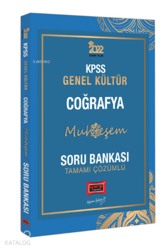 2022 KPSS Genel Kültür Muhteşem Coğrafya Tamamı Çözümlü Soru Bankası |