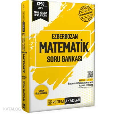 2022 KPSS Genel Yetenek Genel Kültür Ezberbozan Matematik Soru Bankası