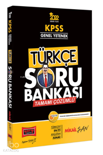 2022 KPSS Genel Yetenek Tamamı Çözümlü Türkçe Soru Bankası