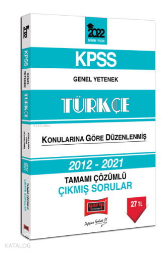 2022 KPSS Genel Yetenek Türkçe Tamamı Çözümlü Çıkmış Sorular | benliki