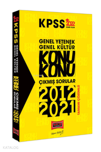 2022 KPSS GY GK Konu Konu Tamamı Çözümlü Çıkmış Sorular | benlikitap.c