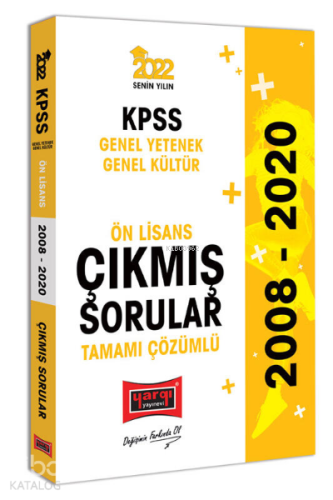 2022 KPSS GY GK Ön Lisans Tamamı Çözümlü Çıkmış Sorular | benlikitap.c