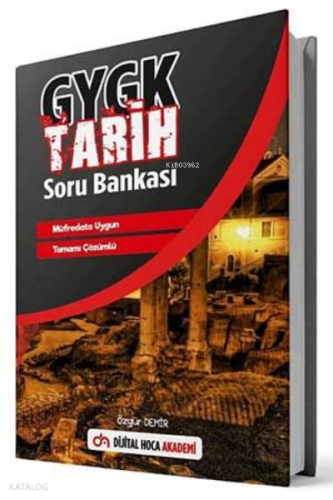 2022 KPSS GY GK Tarih Tamamı Çözümlü Soru Bankası Dijital Hoca Akademi