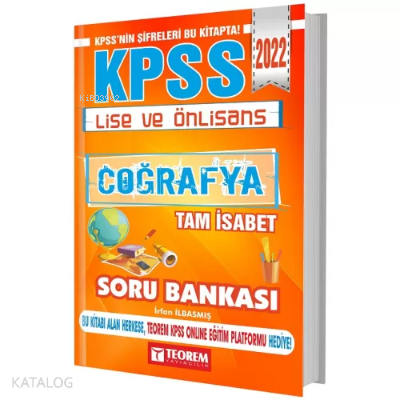 2022 KPSS Lise Ön Lisans Coğrafya Tam İsabet Soru Bankası