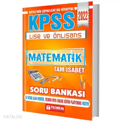 2022 KPSS Lise Ön Lisans Matematik Tam İsabet Soru Bankası | benlikita