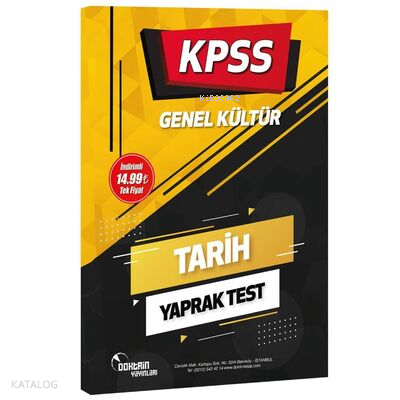 2022 KPSS Tarih Yaprak Test