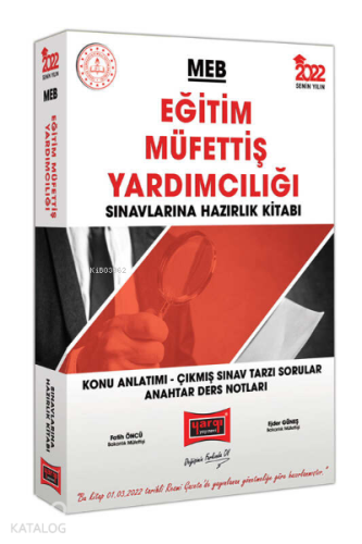 2022 MEB Eğitim Müfettiş Yardımcılığı Sınavlarına Hazırlık Kitabı