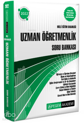 2022 Milli Eğitim Bakanlığı Uzman Öğretmenlik Soru Bankası
