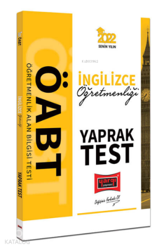 2022 ÖABT İngilizce Öğretmenliği Yaprak Test | benlikitap.com