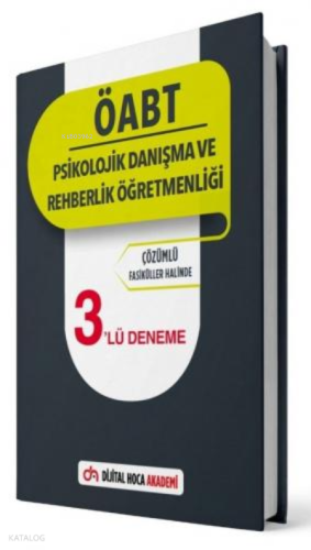 2022 ÖABT Psikolojik Danışma ve Rehberlik Öğretmenliği Çözümlü 3lü Den