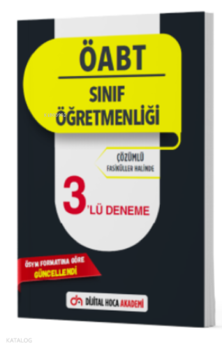 2022 ÖABT Sınıf Öğretmenliği Çözümlü 3lü Deneme Dijital Hoca Akademi |