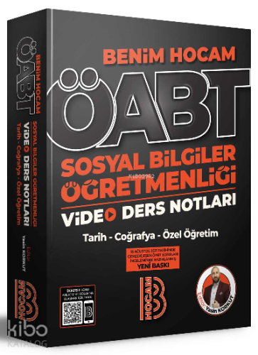 2022 ÖABT Sosyal Bilgiler Öğretmenliği Video Ders Notları Benim Hocam 