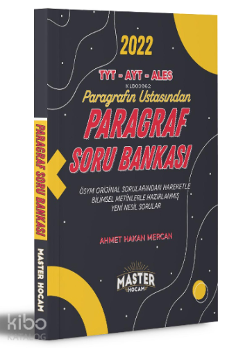 2022 TYT - AYT - ALES Paragraf Soru Bankası Master Hocam Serisi