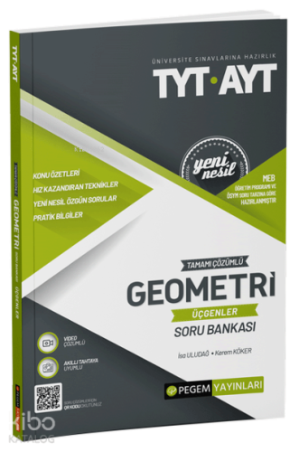 2022 TYT-AYT Tamamı Çözümlü Geometri (Üçgenler) Soru Bankası