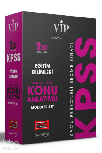 2022 VİP KPSS Eğitim Bilimleri Analizli Konu Anlatımlı Modüler Set | b