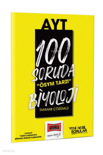 2023 100 Soruda ÖSYM Tarzı AYT Biyoloji Soru Bankası