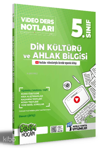 2023 5.sınıf Din Kültürü ve Ahlak Bilgisi Video Ders Notları (Konu Anl