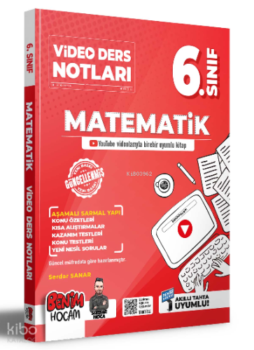 2023 6.sınıf Matematik Video Ders Notları (Konu Anlatımı) | benlikitap