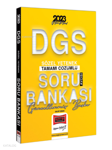 2023 DGS Soru Avcısı Tamamı Çözümlü Sözel Yetenek Soru Bankası