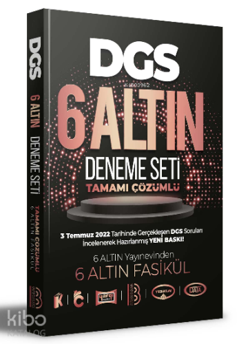 2023 DGS Tamamı Çözümlü 6 Altın Deneme Seti Benim