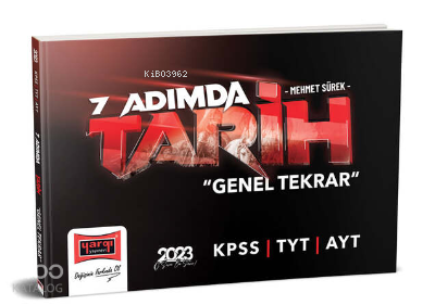 2023 KPSS 7 Adımda Tarih Genel Tekrar