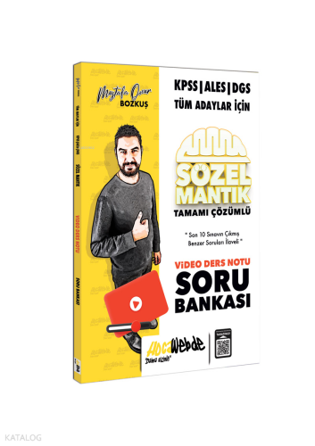 2023 KPSS - ALES - DGS Sözel Mantık Video Ders Notu ve Soru Bankası