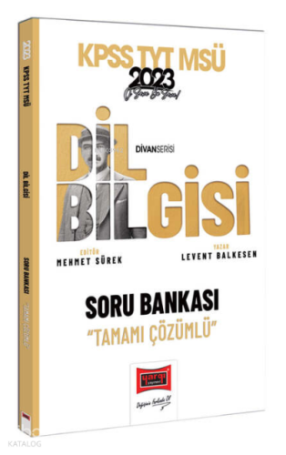 2023 KPSS Divan-ı Dil Bilgisi Tamamı Çözümlü Soru Bankası