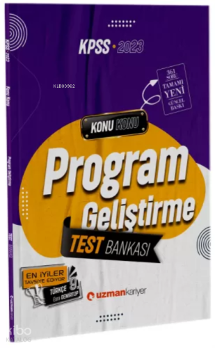 2023 Kpss Eb Test Bankası Program Geliştirme | benlikitap.com