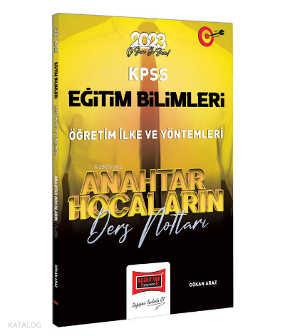 2023 KPSS Eğitim Bilimleri Anahtar Hocaların Öğretim İlke ve Yöntemleri Ders Notları