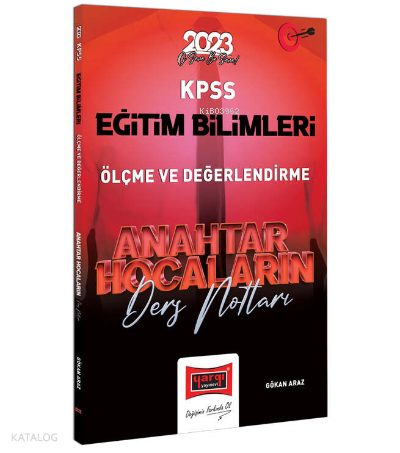 2023 KPSS Eğitim Bilimleri Anahtar Hocaların Ölçme ve Değerlendirme Ders Notları