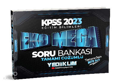 2023 KPSS Eğitim Bilimleri Eko Mega Tamamı Çözümlü Soru Bankası | benl