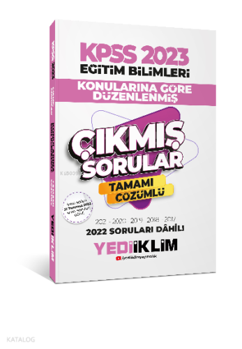 2023 KPSS Eğitim Bilimleri Konularına Göre Tamamı Çözümlü Çıkmış Sorul
