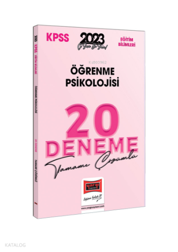 2023 KPSS Eğitim Bilimleri Öğrenme Psikolojisi Tamamı Çözümlü 20 Denem