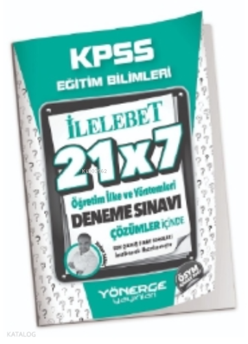 2023 KPSS Eğitim Bilimleri Öğretim İlke ve Yöntemleri 21x7 Deneme Çözü