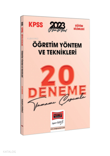 2023 KPSS Eğitim Bilimleri Öğretim Yöntem ve Teknikleri (ÖYT) Tamamı Ç