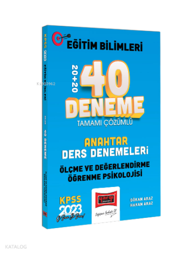 2023 KPSS Eğitim Bilimleri Ölçme Değerlendirme ve Öğrenme Psikolojisi Anahtar Ders Denemeleri Tamamı Çözümlü 20+20 40 Deneme Sınavı
