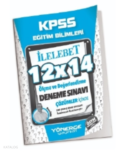 2023 KPSS Eğitim Bilimleri Ölçme ve Değerlendirme 12x14 Deneme Çözümlü