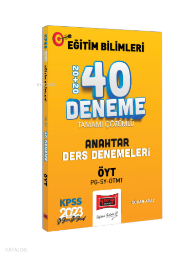 2023 KPSS Eğitim Bilimleri ÖYT ve Program Geliştirme - Sınıf Yönetimi - ;Materyal Geliştirme Anahtar Ders Denemeleri Tamamı Çözümlü 20+20 40 Deneme Sınavı