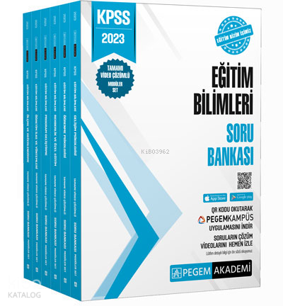2023 KPSS Eğitim Bilimleri Tamamı Video Çözümlü Soru Bankası Modüler S