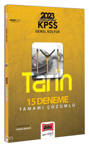 2023 KPSS Genel Kültür Hedef IYI Serisi Tarih Tamamı Çözümlü 15 Deneme