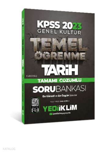 2023 KPSS Genel Kültür Temel Öğrenme Tarih Tamamı Çözümlü Soru Bankası