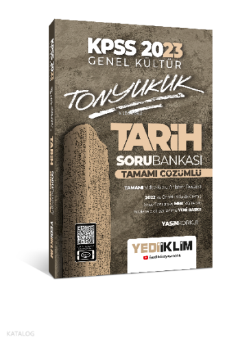 2023 KPSS Genel Kültür Tonyukuk Tarih Tamamı Çözümlü Soru Bankası | be