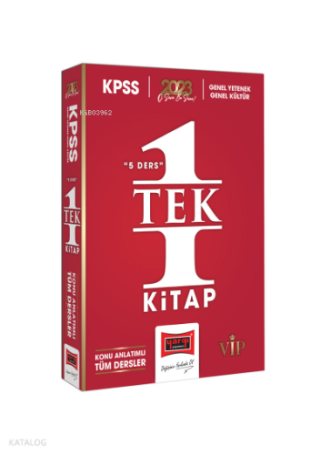 2023 KPSS GK-GY 5 Ders Tek Kitap Tüm Dersler Konu Anlatımı | benlikita