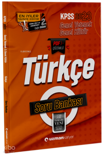 2023 Kpss Gkgy Soru Bankası Türkçe