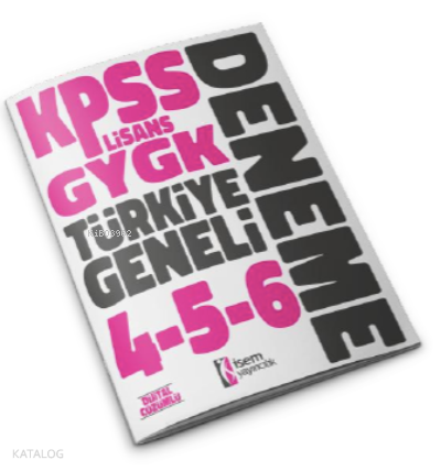 2023 Kpss Lisans Gygk Türkiye Geneli Deneme Seti 4-5-6