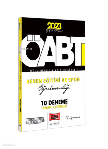 2023 KPSS ÖABT Beden Eğitimi ve Spor Öğretmenliği Tamamı Çözümlü 10 Deneme